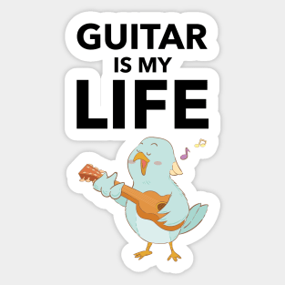 Guitar Is My Life Sticker